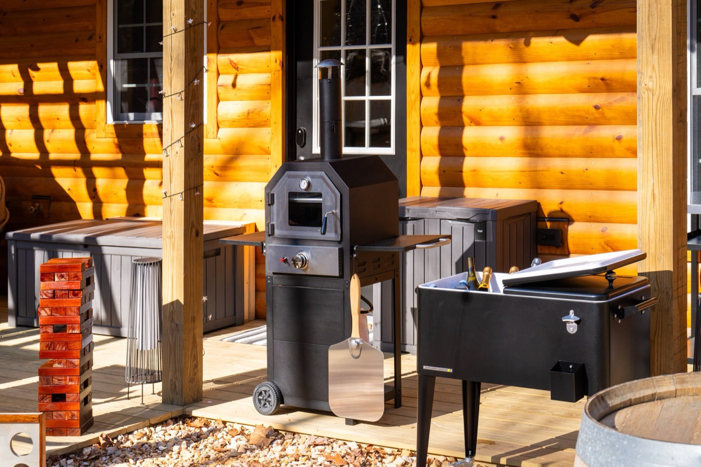 Hot tub area